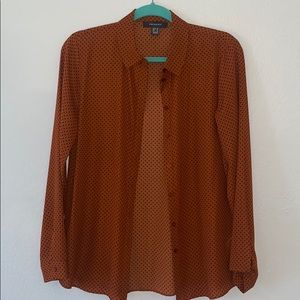 Polka dot button down